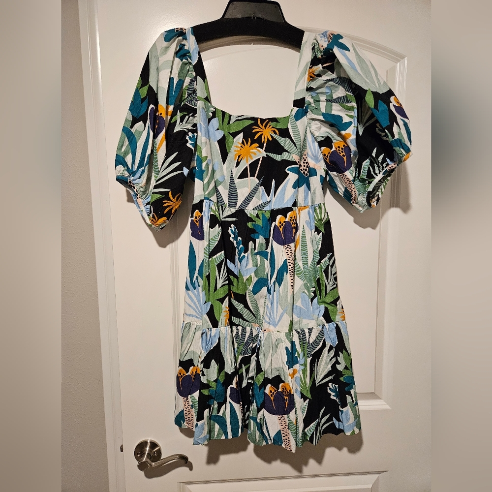 Oliphant multiprint mini bubble dress